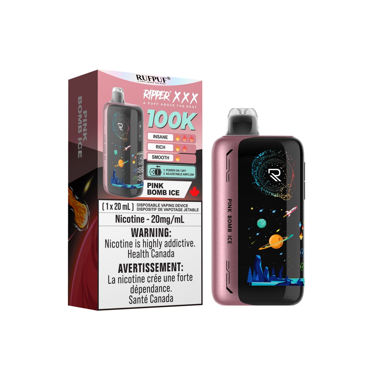 Ripper XXX Disposable Vape 20mL