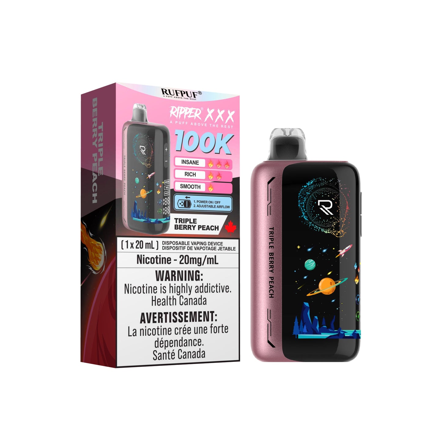 Ripper XXX Disposable Vape 20mL