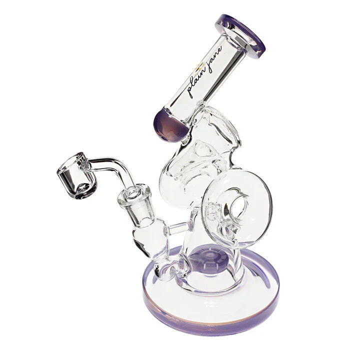 Plain Jane Glass 8" Twin Donut Rig