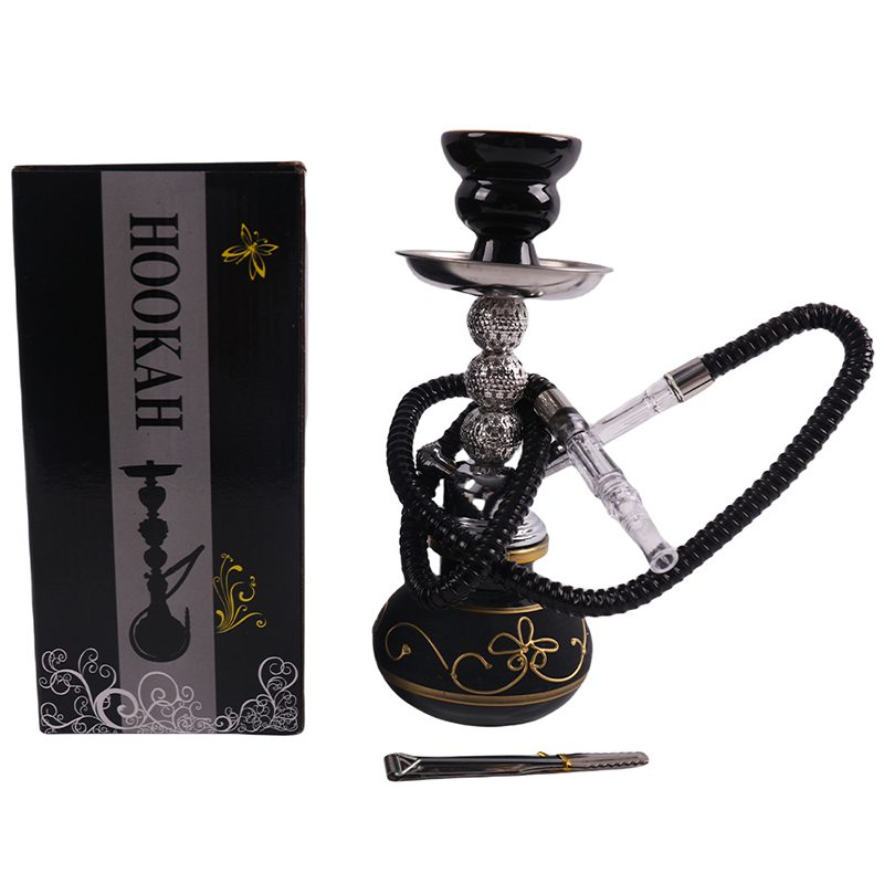 Black Maverick 11" Single Hose Glass Hookah