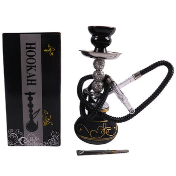 Black Maverick 11" Single Hose Glass Hookah