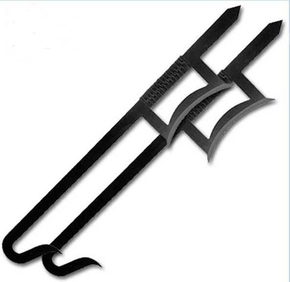 33″ Eclipse Twin Chinese Black Hook