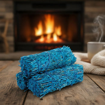 4" Nag Champa Infused White Sage Smudge Stick