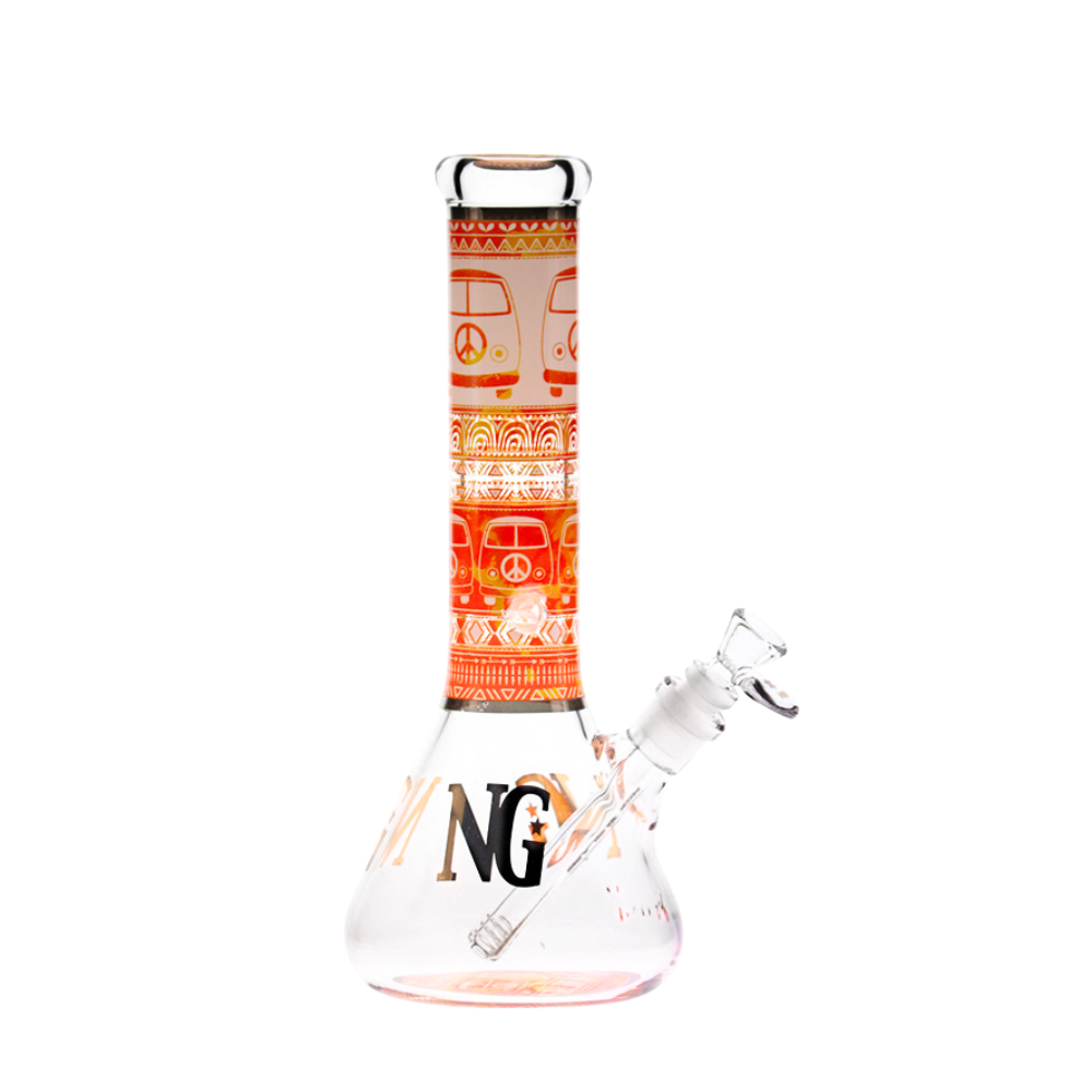 Nice Glass - 12" 7mm Peace Van Beaker