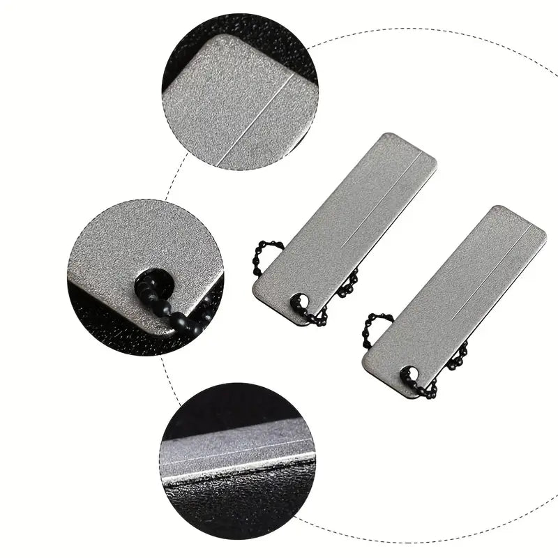 NewShark - Knife Sharpener Diamond Pocket Tool w/ Mini Keychain