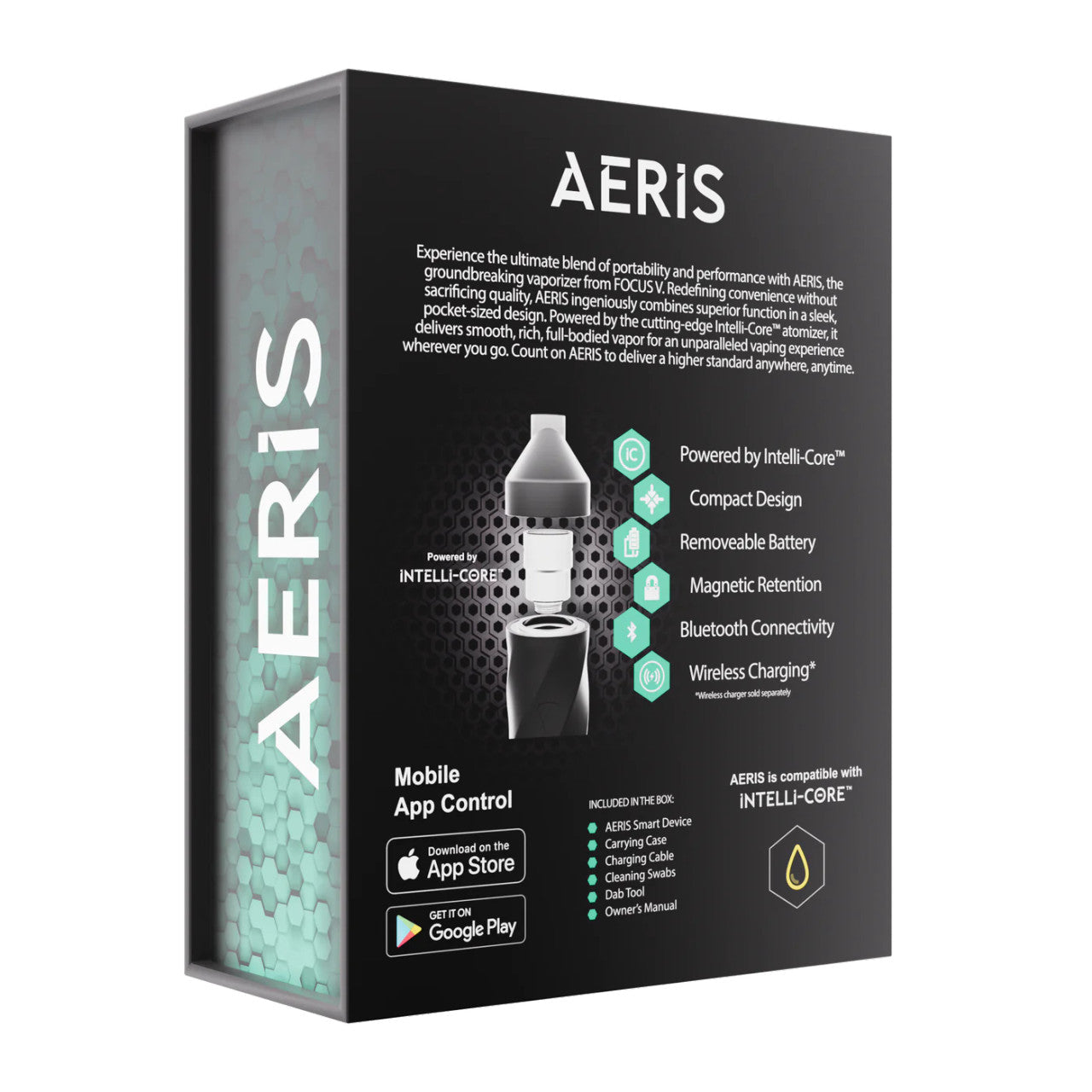 Focus V AERIS Dab eRig 800mAh back of box