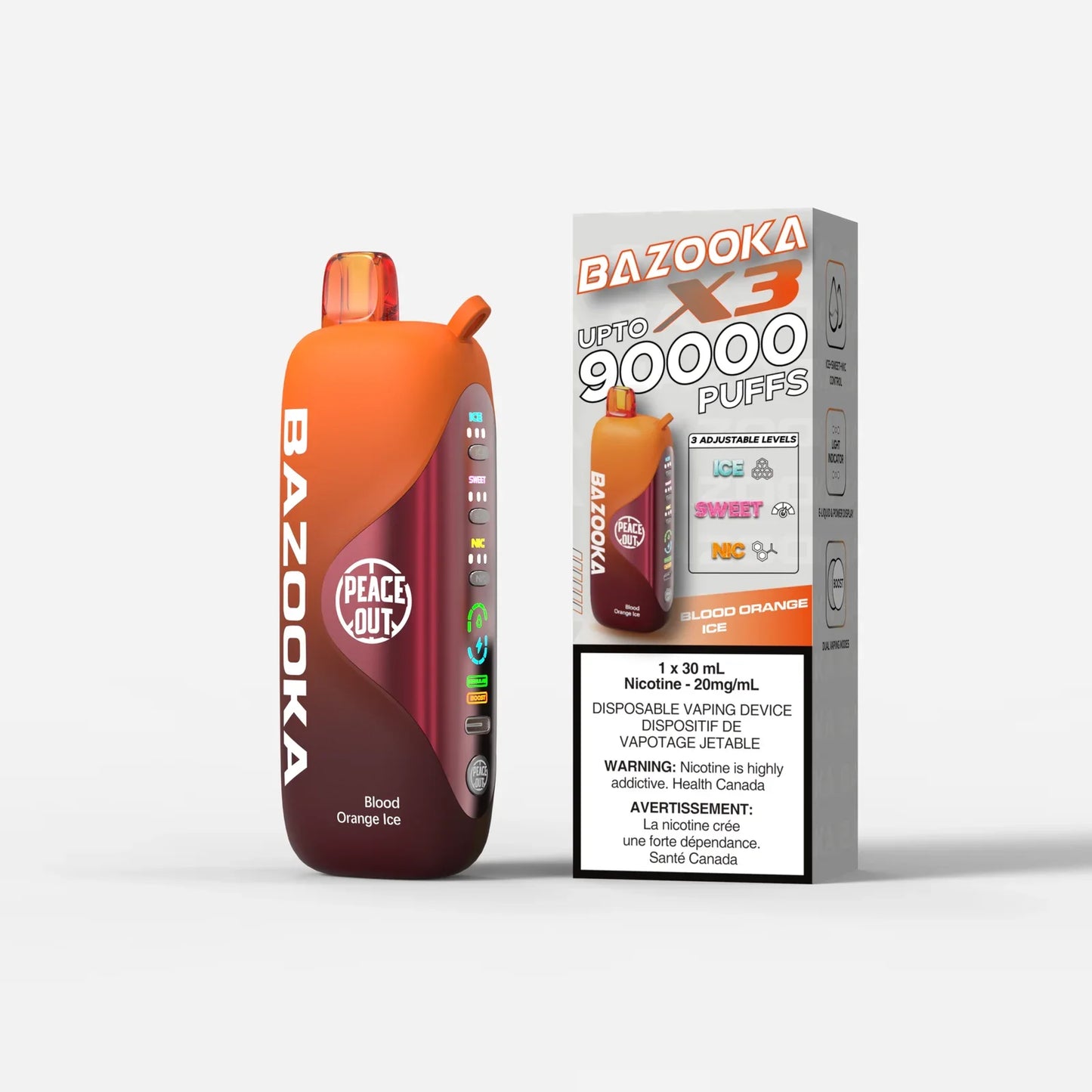 Peace Out Bazooka X3 Disposable Vape 30mL