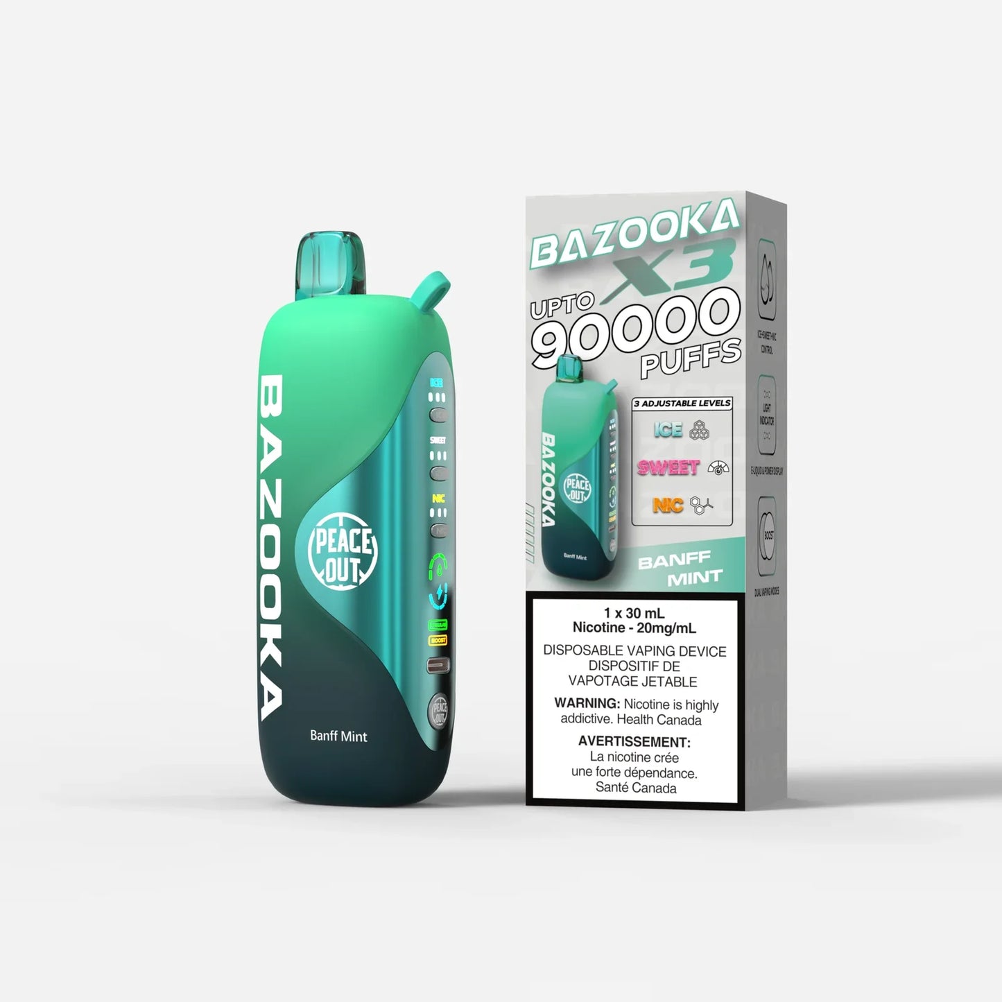 Peace Out Bazooka X3 Disposable Vape 30mL
