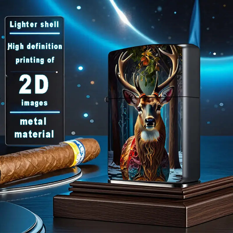 2D Retro Fantasy Deer Lighter Shell