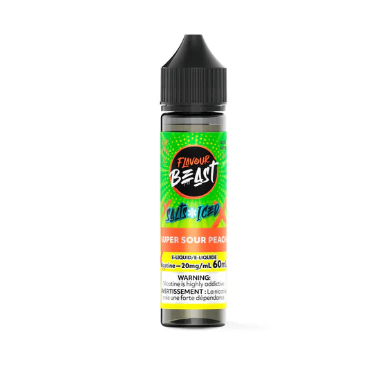 Flavour Beast E-Liquid 60mL Salts - Super S Peach