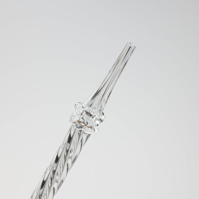 Paille à dab en verre de 6 po