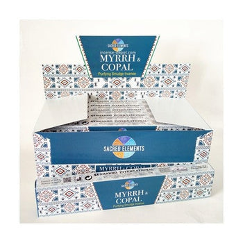 Sacred Elements – Myrrh & Copal Premium Hand-Rolled Masala Incense (15g)
