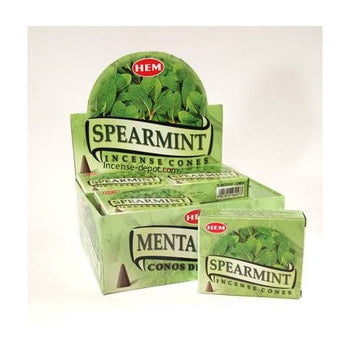 HEM - Spearmint Incense Cones (10 Cones)
