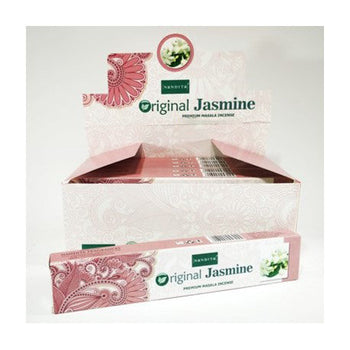 Nandita - Original Jasmine Incense Natural & Organic Hand-rolled Masala Incense Sticks 15g