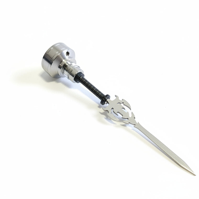 Titanium Blazing Sword Dabber W/ One Hole Carb Cap