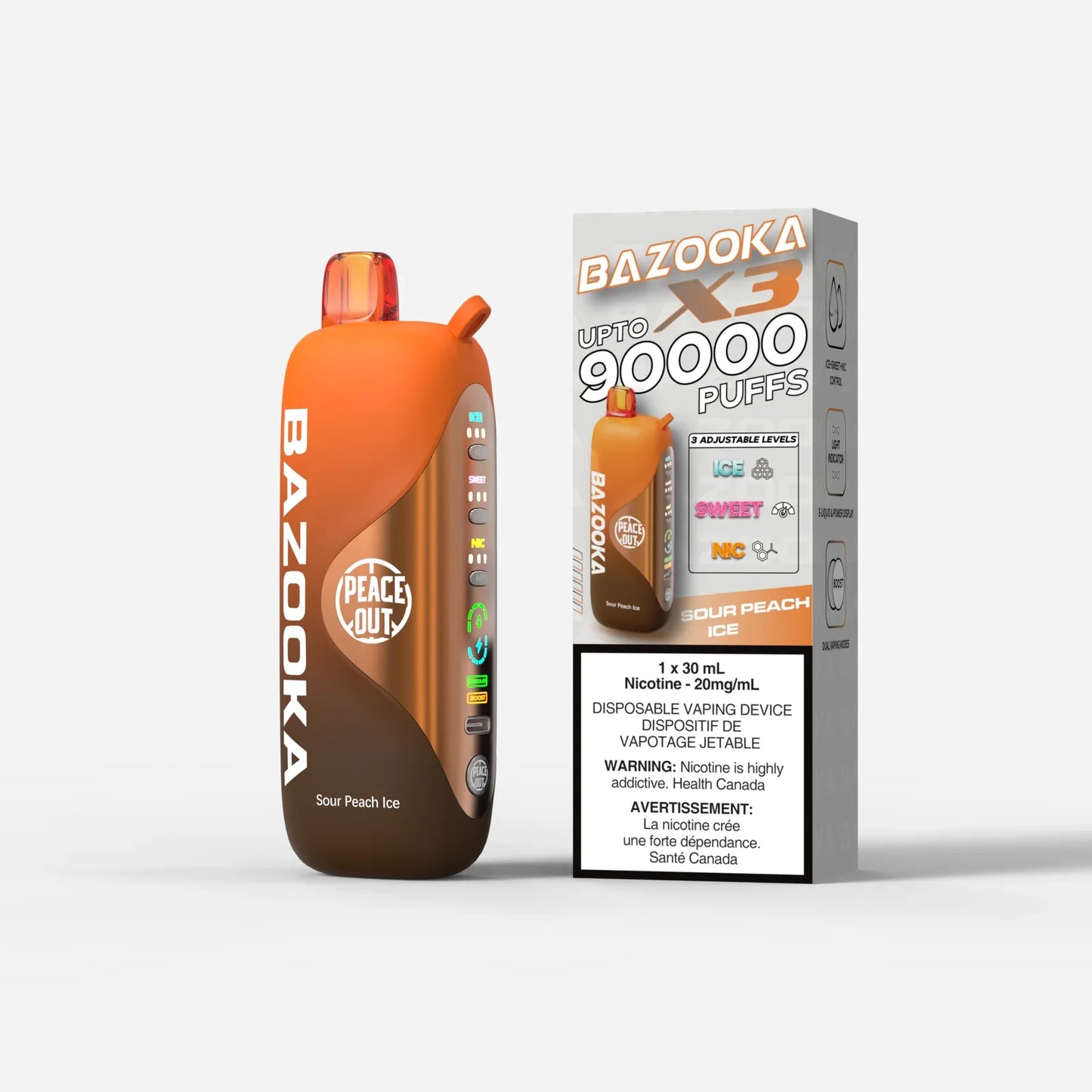 Peace Out Bazooka X3 Disposable Vape 30mL