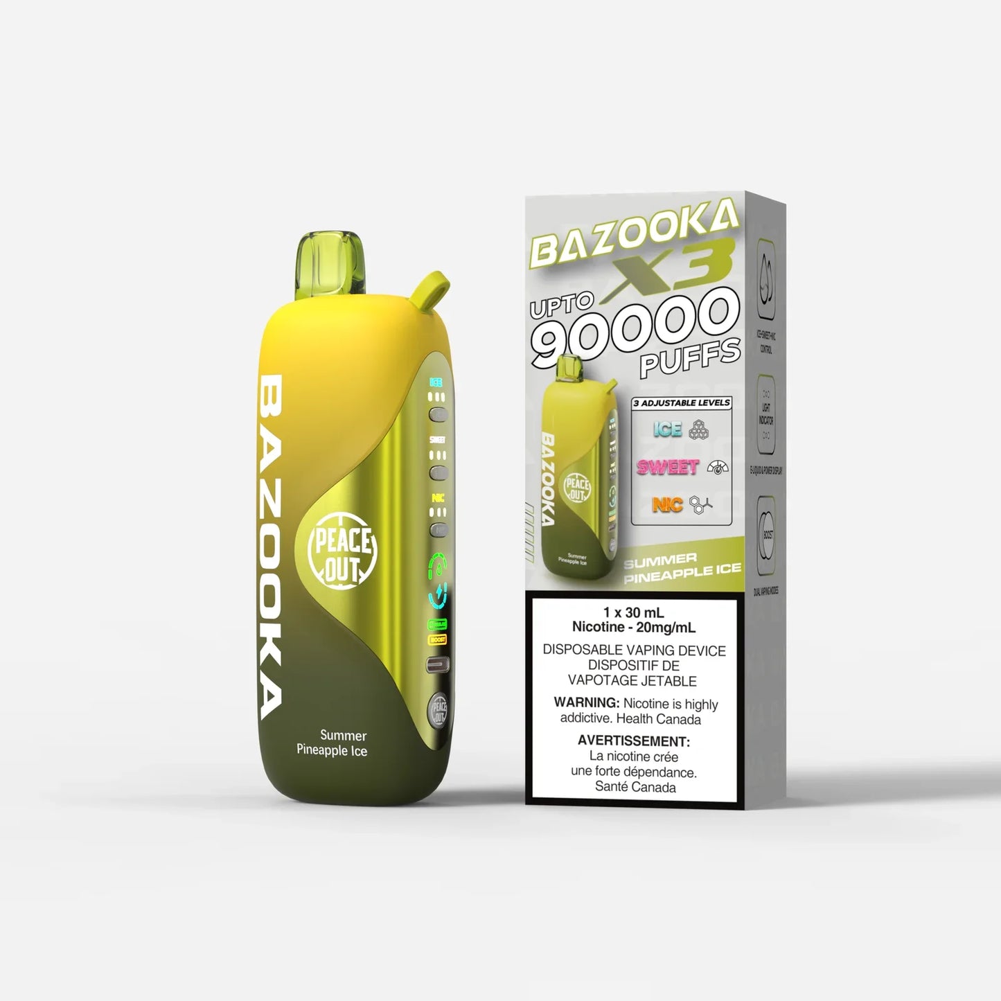 Peace Out Bazooka X3 Disposable Vape 30mL