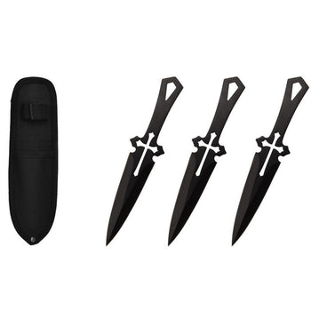6.5″ Obsidian Throwing Knife Set
