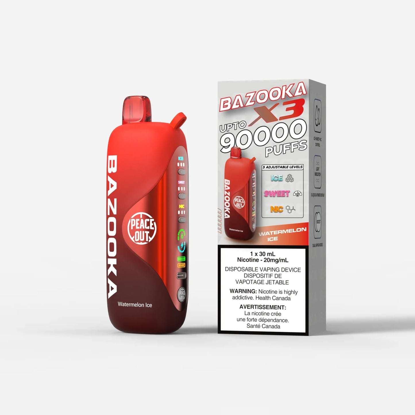 Peace Out Bazooka X3 Disposable Vape 30mL