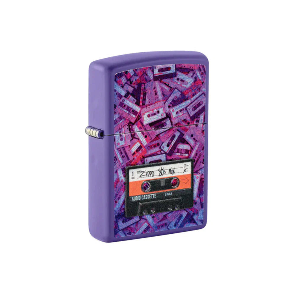 Zippo Lighter - Cassette Tape Design