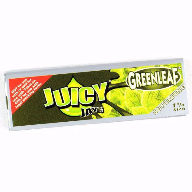 Papiers à rouler superfins au goût de feuille verte de Juicy Jay's 1 1/4 