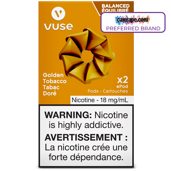 Vuse - Golden Tobacco ePod Replacement Pods [Available See description]