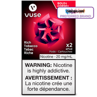 Vuse - Cartouches de remplacement pour ePod Rich Tobacco Bold+