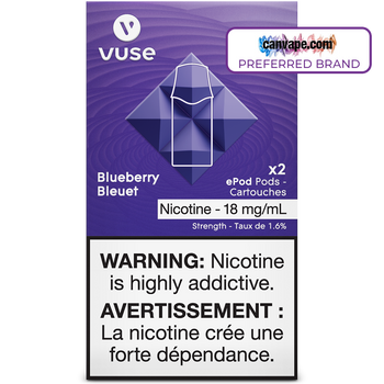 Vuse - Dosettes de remplacement pour ePod Blueberry [Disponibles Voir description]