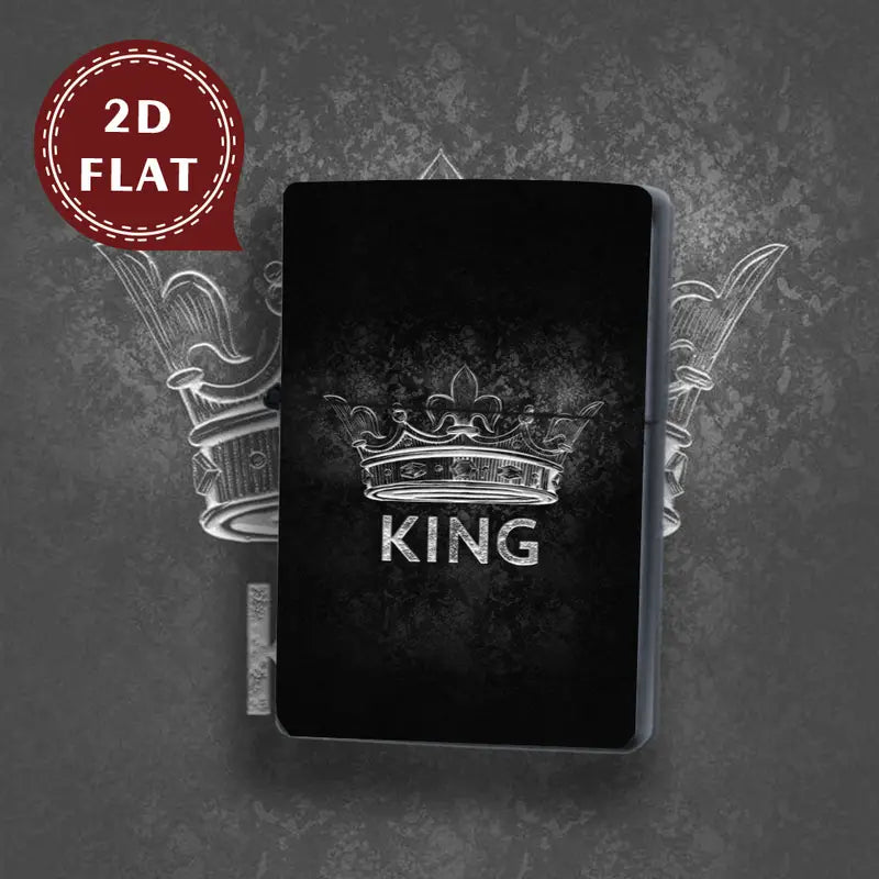 Retro King Crown Aluminum Lighter Shell