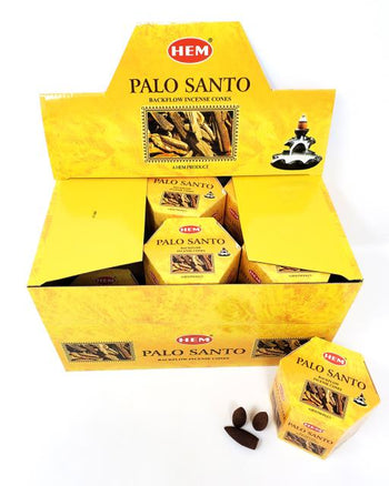 HEM Backflow Cones - Palo Santo Backflow Incense 40 Cones