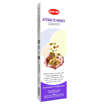 HEM - Attracts Money White Series - 20 Sticks