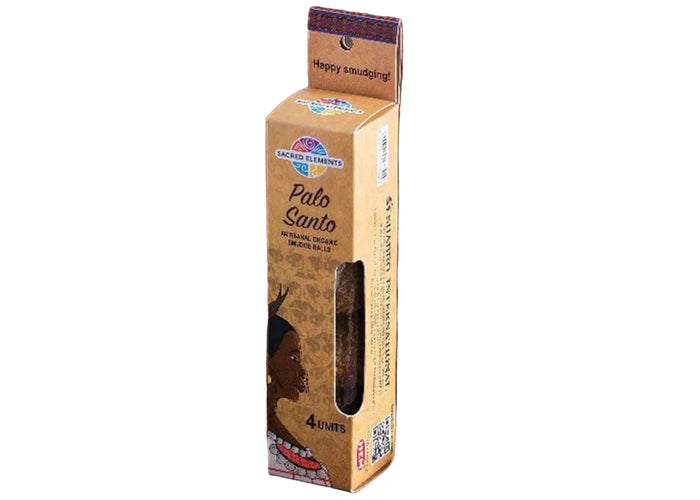 Sacred Elements - Palo Santo Organic Ball - 4 Smudge Balls