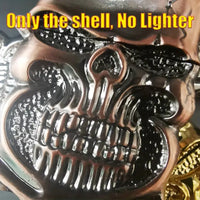 3D Relic Skull Double-Sided Bone Pattern Protective Lighter Case