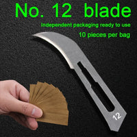 No. 12 Industrial Carbon Steel Blades (100pcs)