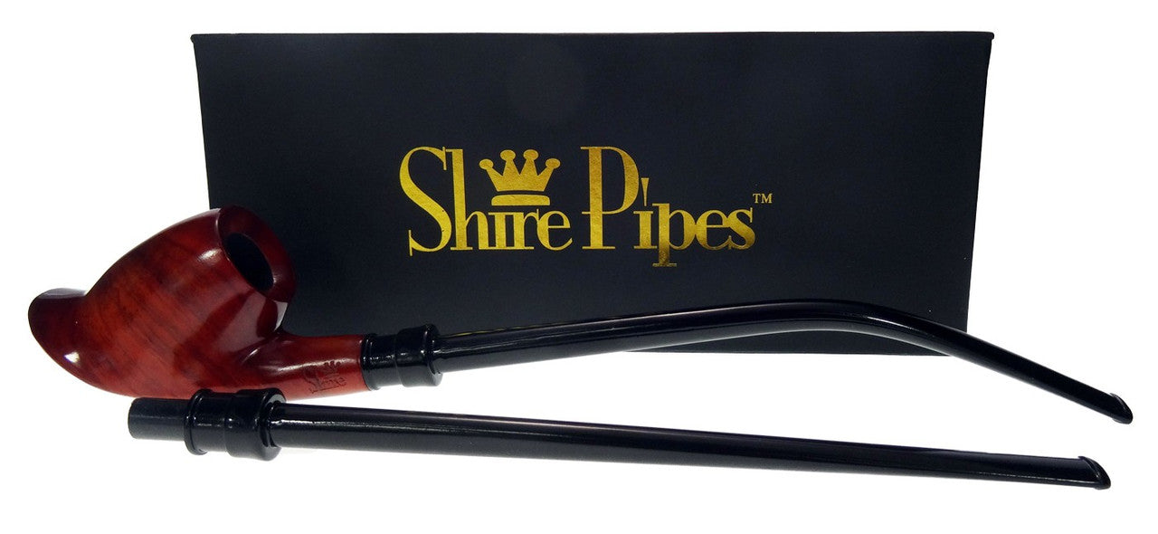 Pipe Shire Pulsar - Pipe Shire hybride Volcano/Churchwarden de 12,5 pouces avec embouchure courbée et droite