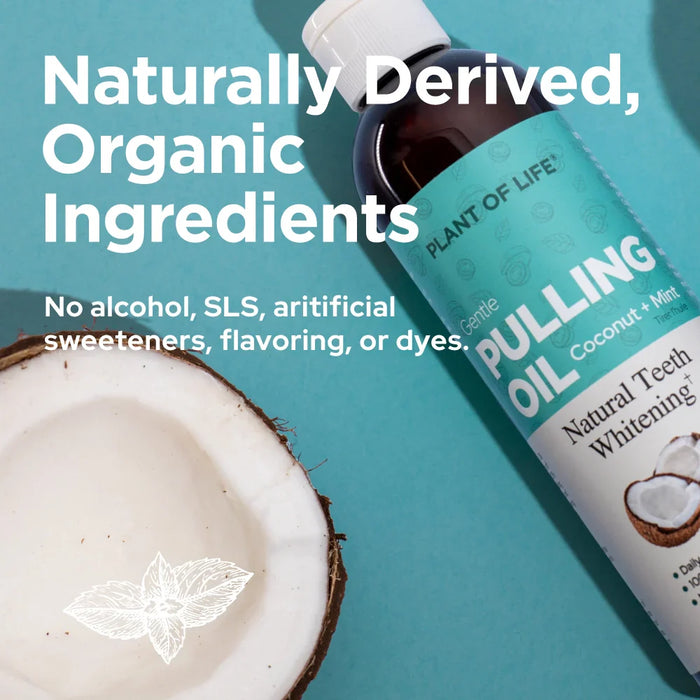 Plant of Life - 8oz Coconut Mint Natural Mouth Pulling Oil
