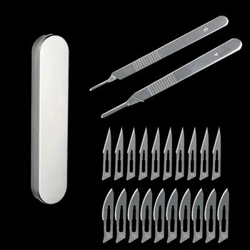 23-Piece Utility Knife Set with Carbon Steel Blades