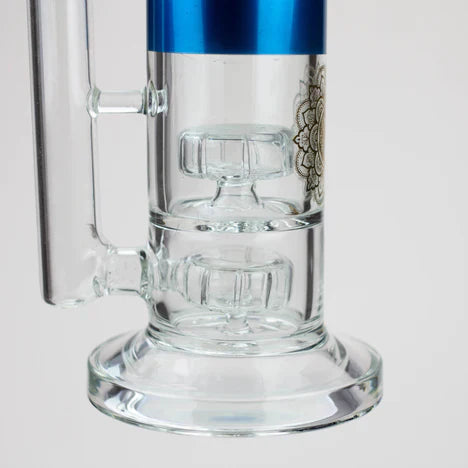 12" AQUA 2-in-1 Dual Barrel Diffuser Glass Bong