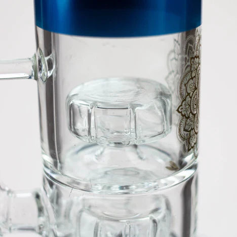 12" AQUA 2-in-1 Dual Barrel Diffuser Glass Bong