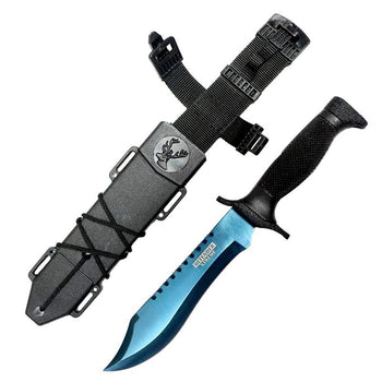 Defender-Xtreme - 12" Army-II Blue Blade Hunting Knife