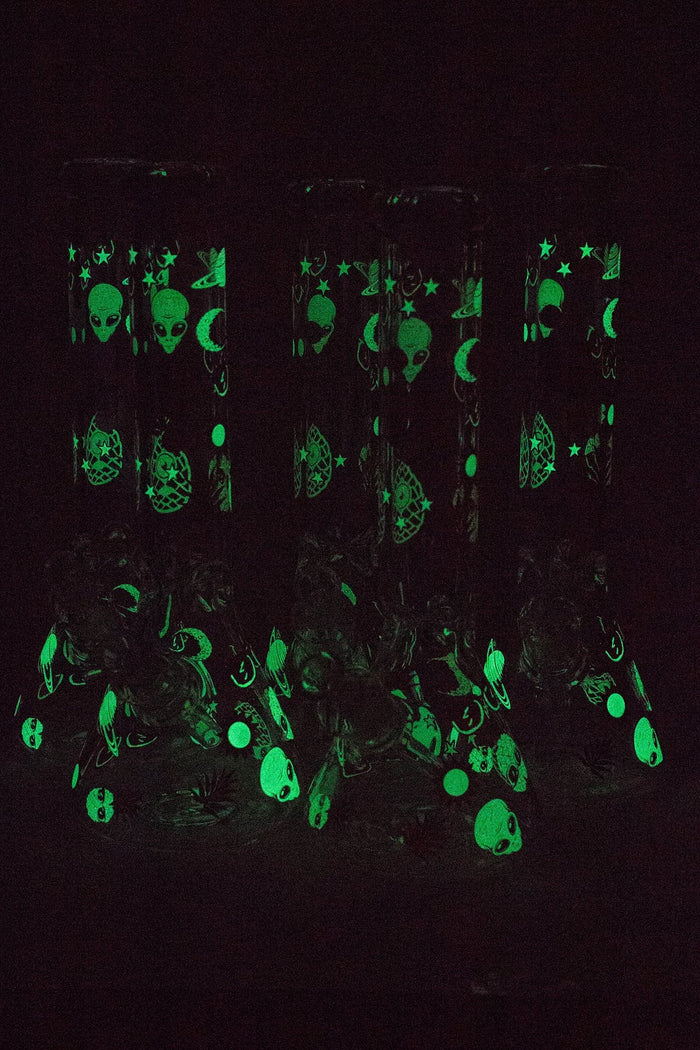 Bong en verre phosphorescent Infyniti 14