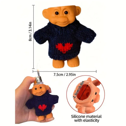 Mini Silicone Doll Lighter Holder