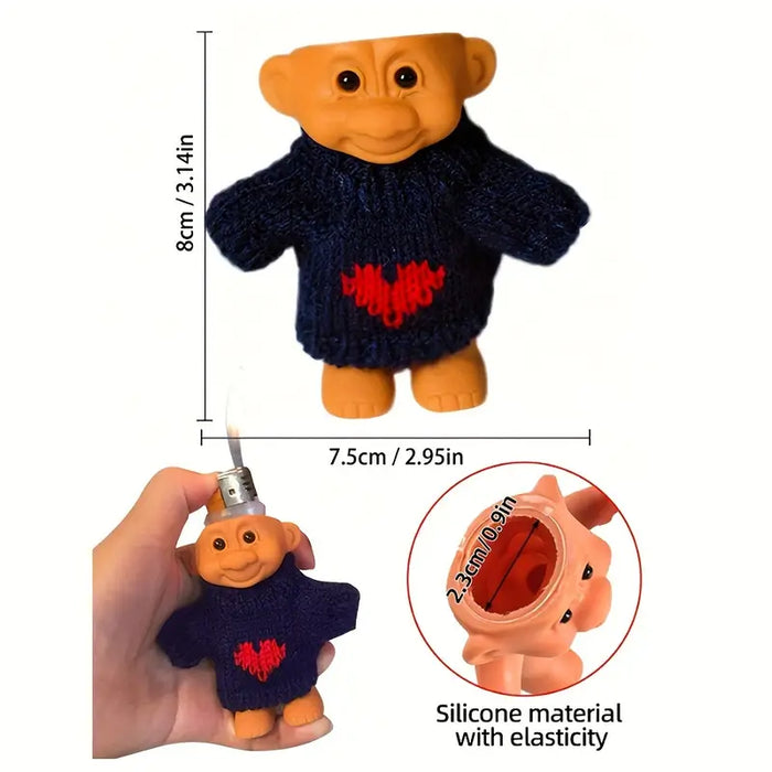 Mini Silicone Doll Lighter Holder
