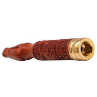 Cherry Wood Curvy Engraved One Hitter