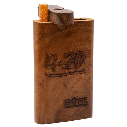 4" Engraved Wooden Dugout