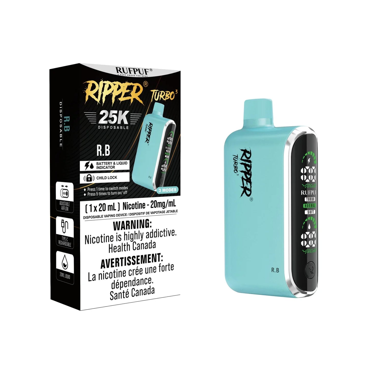 GCore Ripper T3 25k Puff Disposable Vape 20ml