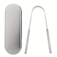 2-piece Stainless Steel Tongue Scraper Set