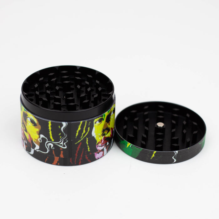 GENIE 4 Parts 63mm Rasta Man Metal Grinder