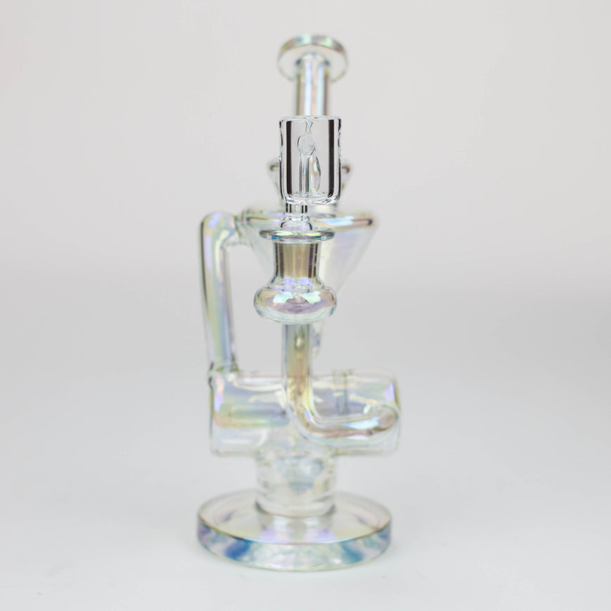 2-in-1 8" Electroplated Glass Recycler Rig