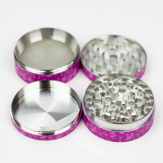 Flower Stampede 4-Layer Pink Grinder